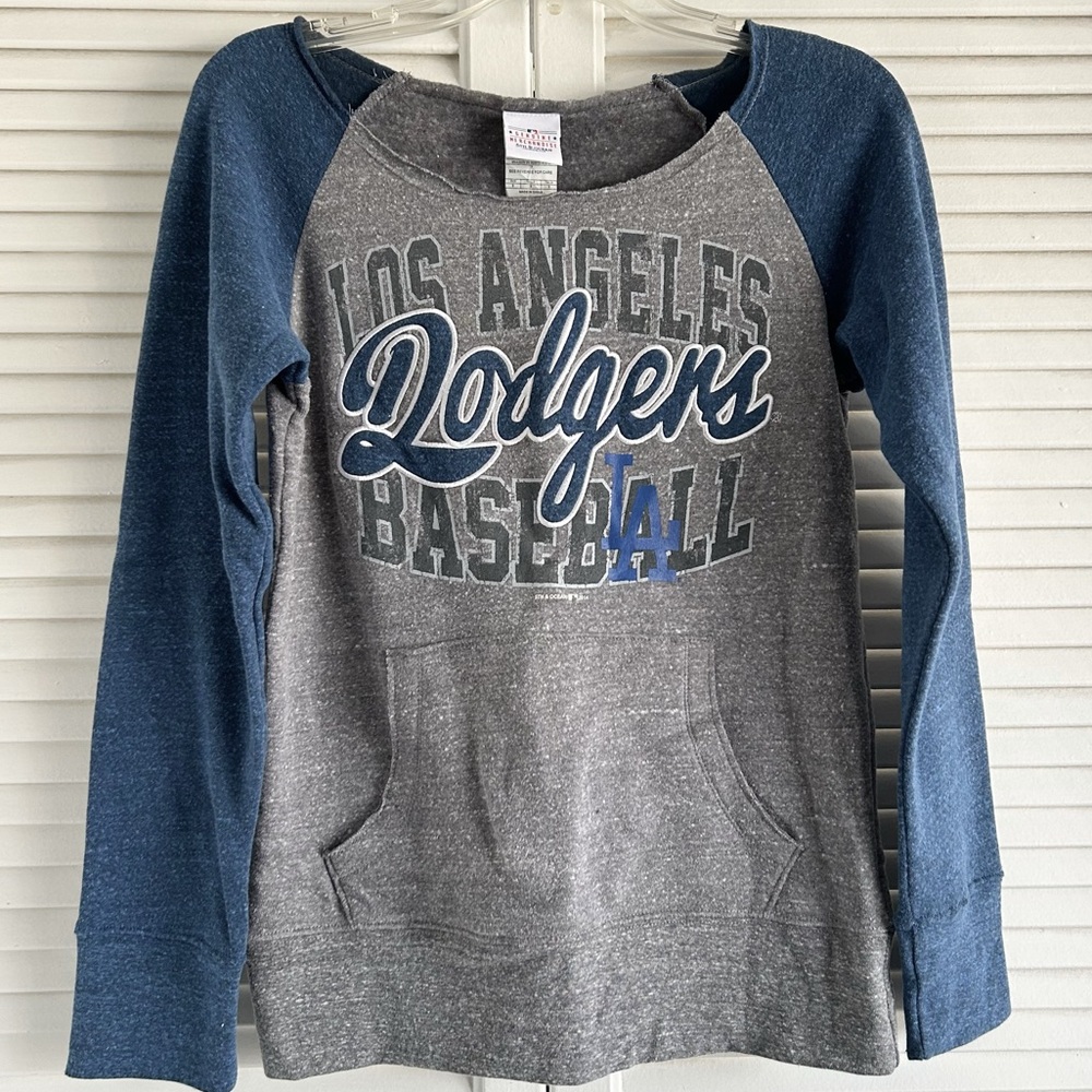 LOS ANGELES DODGERS CREW NECK PULLOVER SWEATSHIRT - SIZE WOMENS SMALL